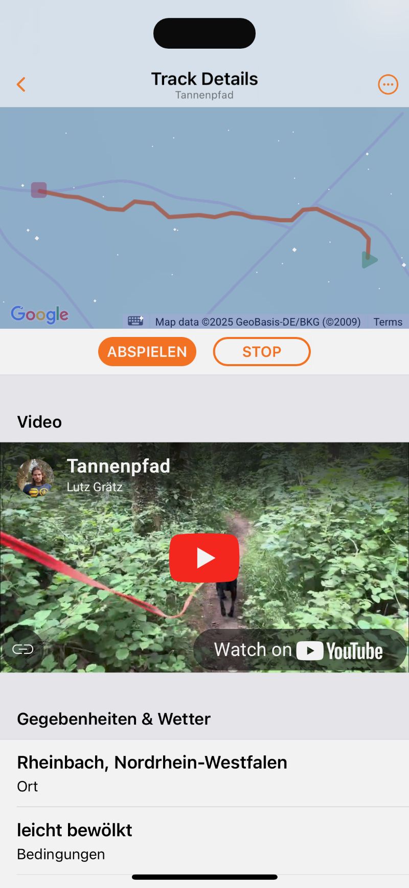 Wind & Video direkt auf der Karte