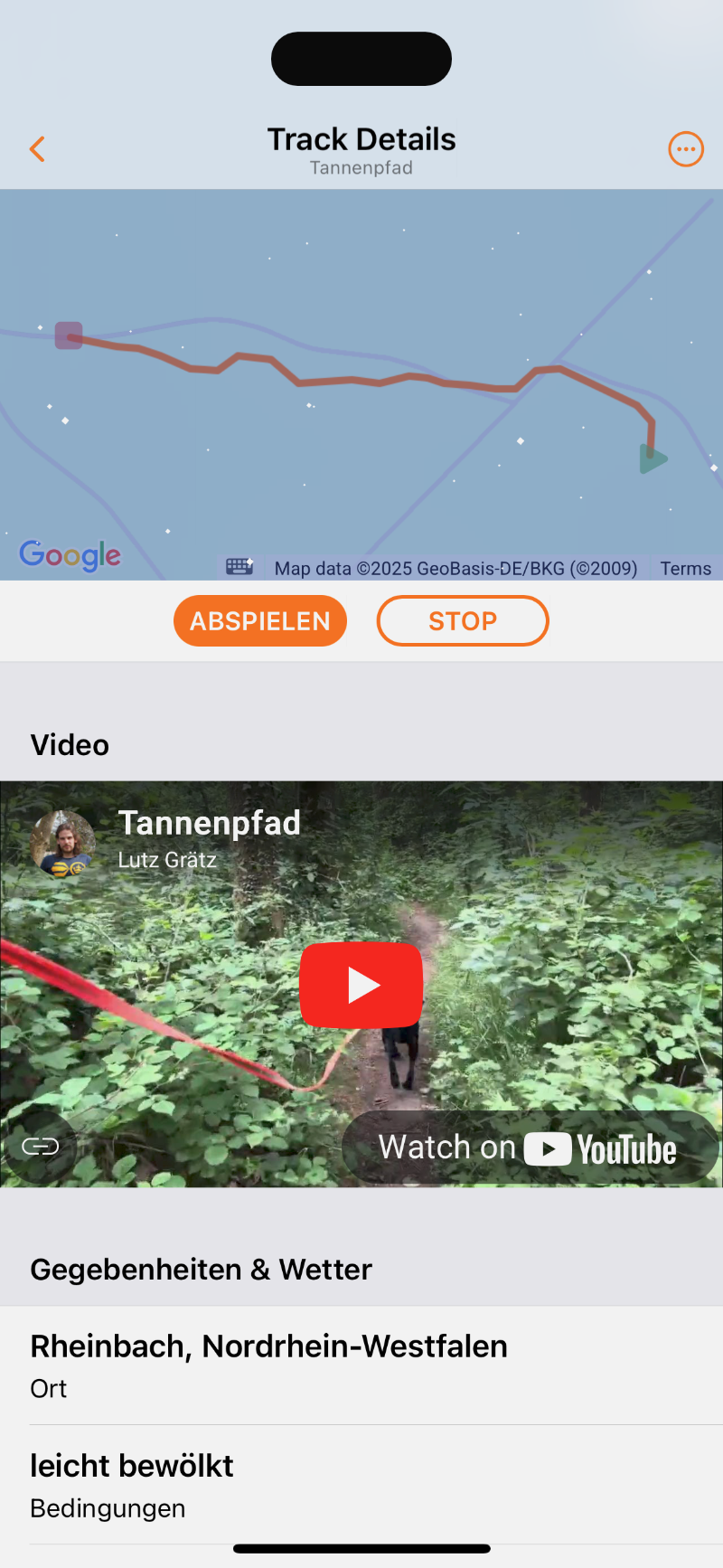 Wind & Video direkt auf der Karte