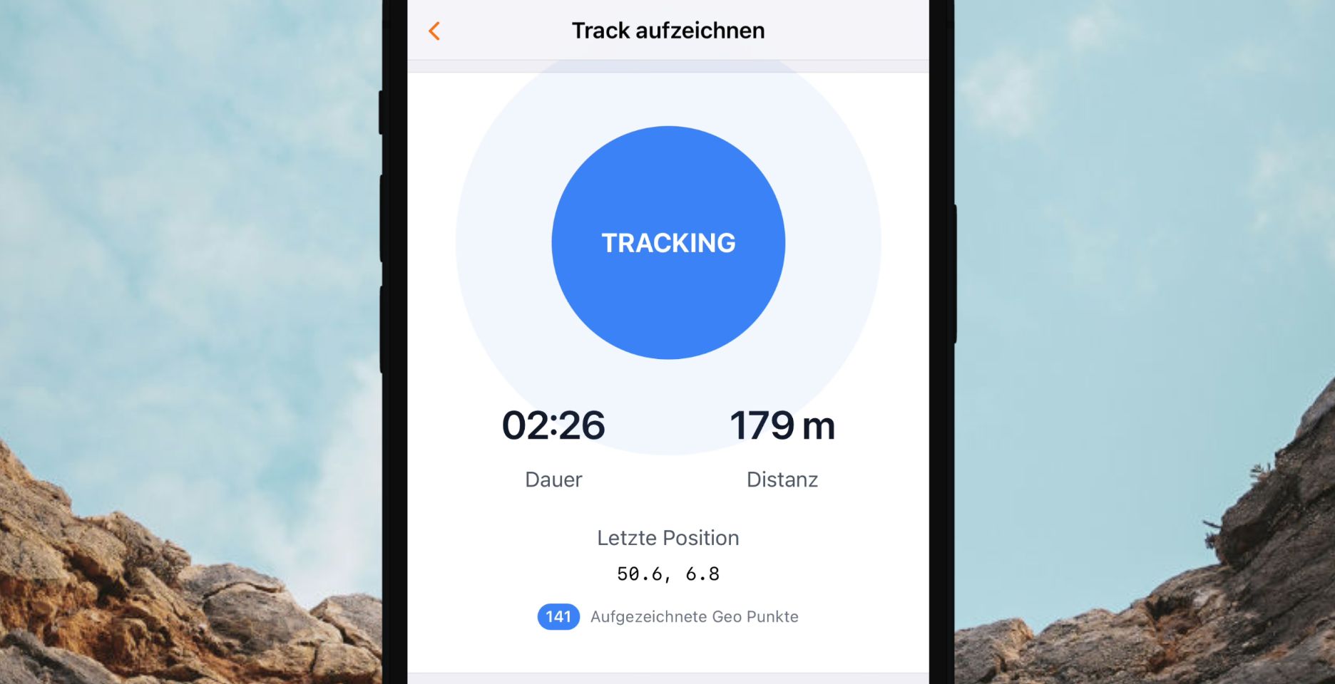 Trailaufzeichnung via GPS